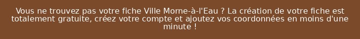 Vous ne trouvez pas votre fiche Ville Morne-à-l'Eau ? La création de votre fiche est totalement gratuite, créez votre compte et ajoutez vos coordonnées en moins d'une minute !