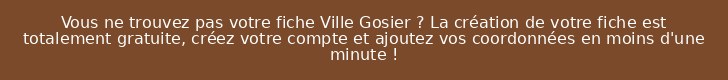 Vous ne trouvez pas votre fiche Ville Le Gosier ? La création de votre fiche est totalement gratuite, créez votre compte et ajoutez vos coordonnées en moins d'une minute !
