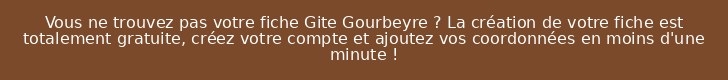 Vous ne trouvez pas votre fiche Gite Gourbeyre ? La création de votre fiche est totalement gratuite, créez votre compte et ajoutez vos coordonnées en moins d'une minute !
