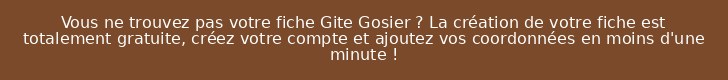 Vous ne trouvez pas votre fiche Gite Gosier ? La création de votre fiche est totalement gratuite, créez votre compte et ajoutez vos coordonnées en moins d'une minute !