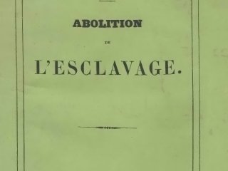 Abolition de l'esclave